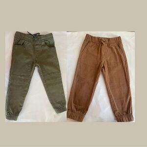 Othr Kids Jogger Pants - Olive & Brown